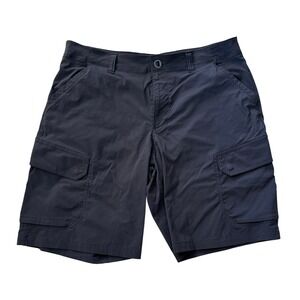 Under Armour Cargo Shorts Mens 38 Black HeatGear Loose Fit Tactical Hiking